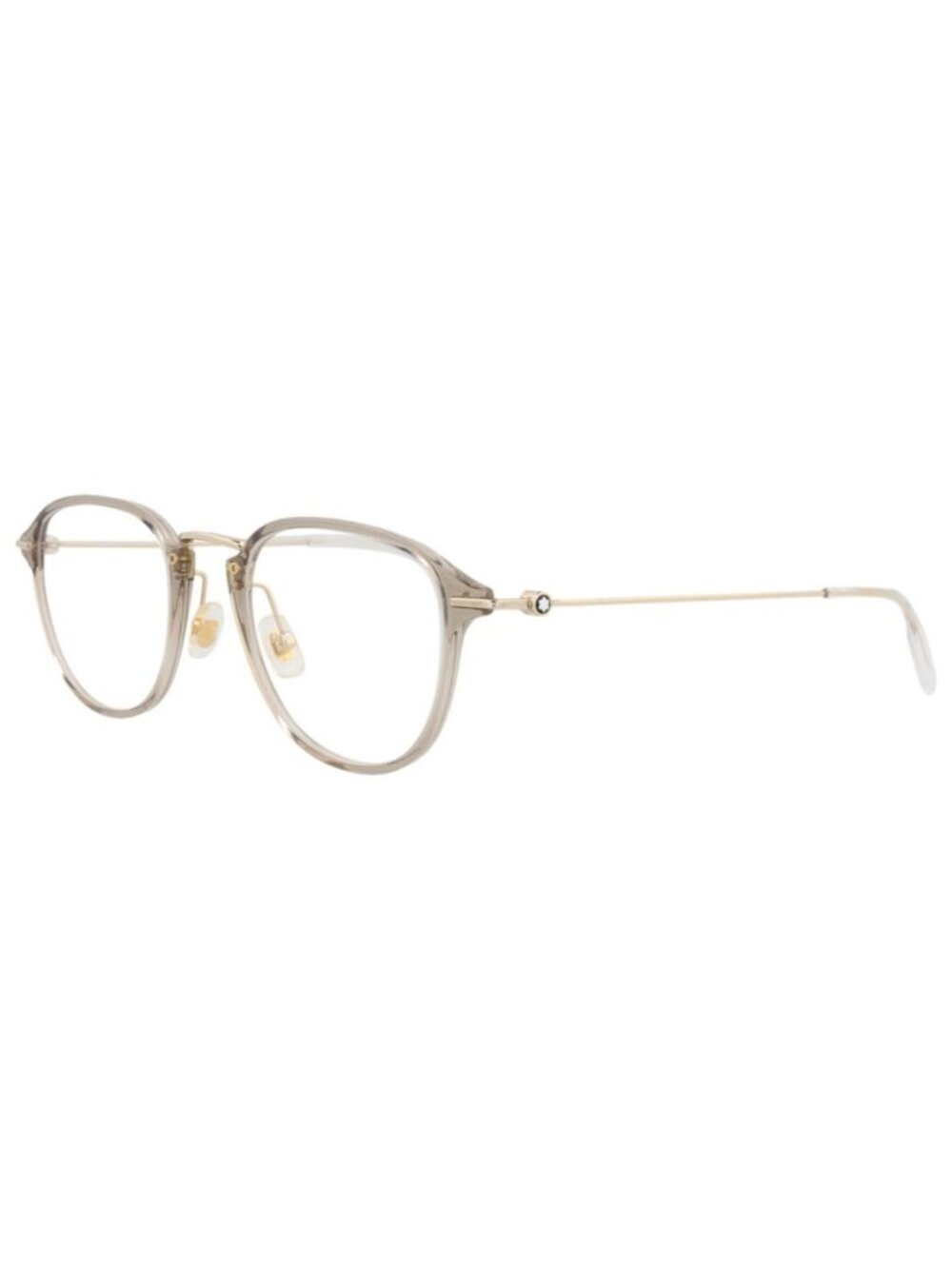 New Montblanc Mens Round/Oval Beige Gold Transparent Fashion Designer Eyeglasses